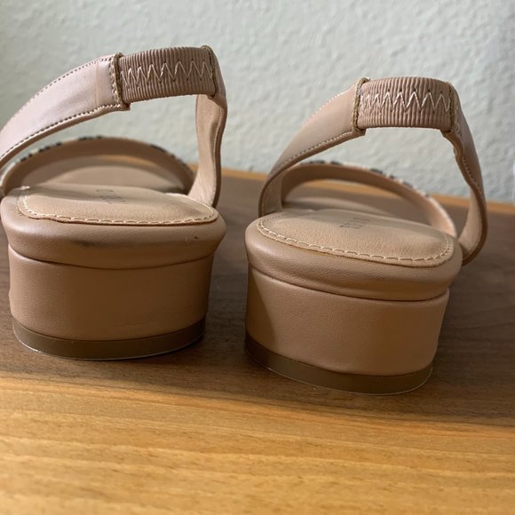 Torrid Nude and Snake Print Strap Mini Heal Sandal 8W - Picture 5 of 11